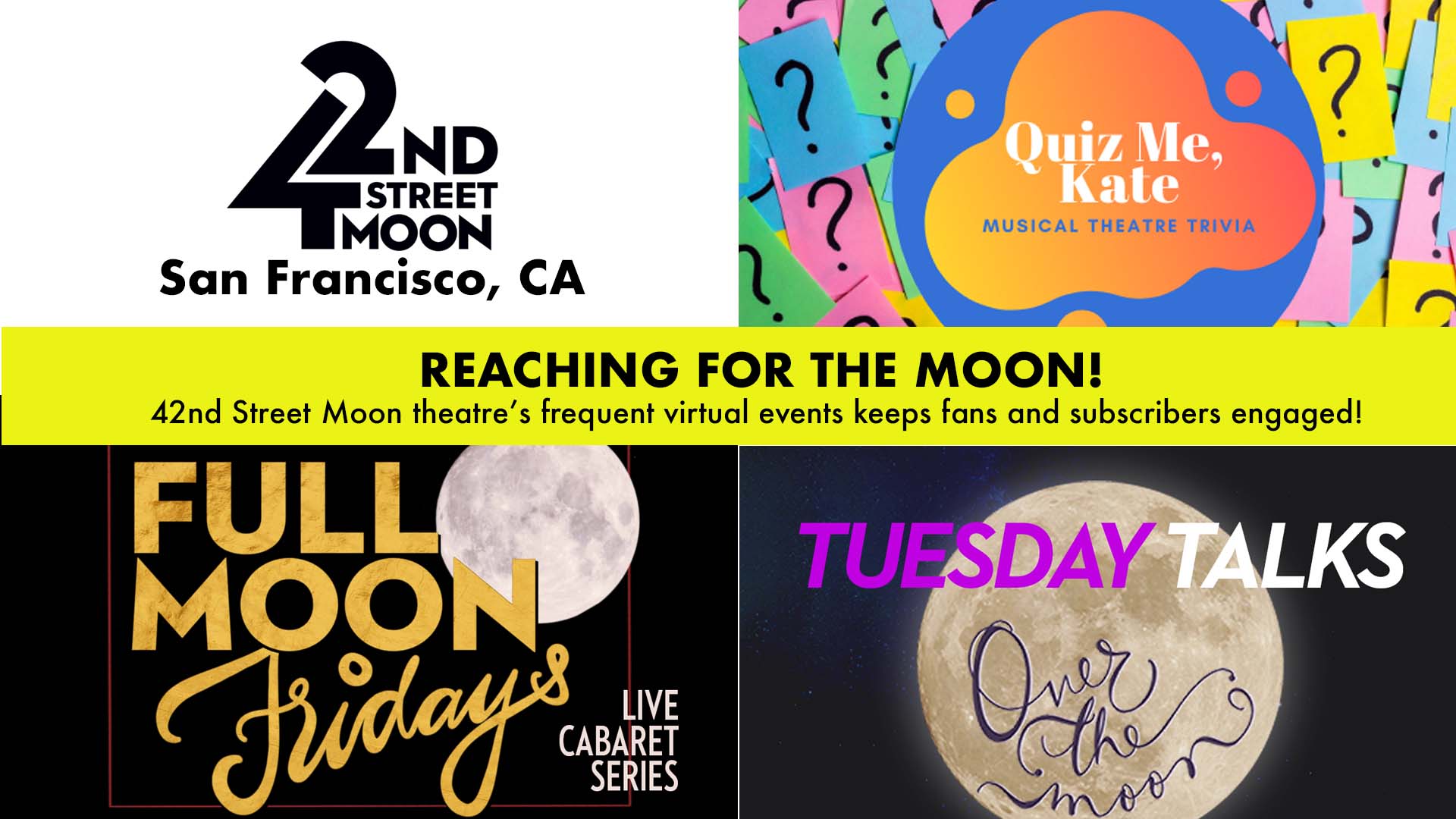 Reaching for the moon! 42nd Street Moon's Virtual Events Keeps Fans Engaged